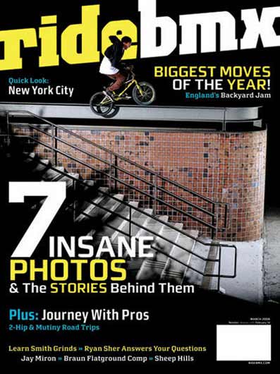 March 2006 Ride BMX cover featuring Desmond Rhodes